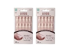 KISS Salon Acrylic Nude, 28 Count