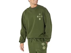 Amazon Essentials Men's Crewneck Sweatshirt Olive