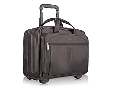 Executive 15.6" Leather Rolling Case