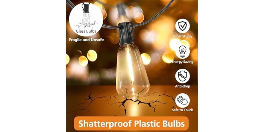 Brightever 3 Colors in 1 String Lights