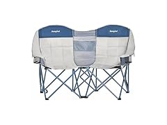SUNNYFEEL Grey-Blue Loveseat Camping Chair