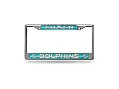 Miami Dolphins Silver License Frame