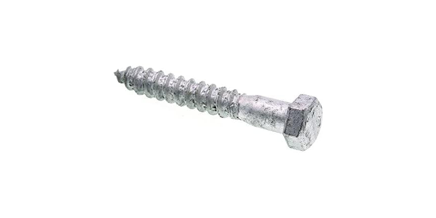 Prime-Line Hex Lag Screws – 3/8" X 3" A307 Grade A Zinc Plated Steel, 50-Pack