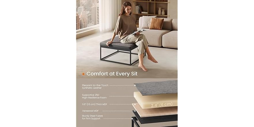 SONGMICS HOME LUIZ Collection - Ottoman