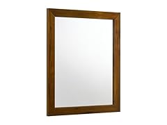 Reed Antique Coffee Wood Frame Mirror