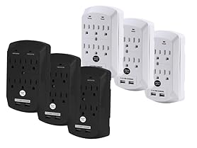 Office + Style Wall Surge Protector - 3 pack