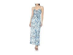 The Drop Shelby Tie-Up Cutout Slip Dress