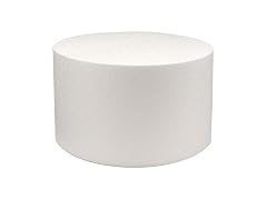 BakeDeco Round Cake Dummy, Styrene - 10 Inch