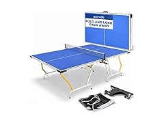SereneLife Collapsible Full Size Ping Pong Table