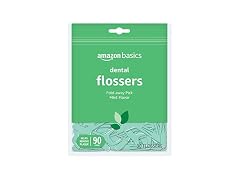 Amazon Basics Mint Dental Flossers, Shred
