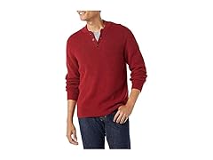 Amazon Essentials Mens SoftTouch Henley Sweater