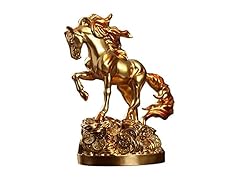 Nordic Gold Lucky Horse Art Statue