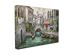Stupell Home Decor Venice Paradise Canal Stretched Canvas Wall Art