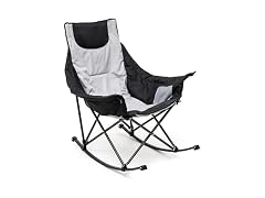 SUNNYFEEL Grey Rocking Camping Chair 500lbs