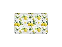Damingfg Fruit Decor Yellow Lemon Door Mat