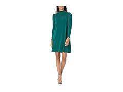 Adrianna Papell Smocked Dress (M) Green