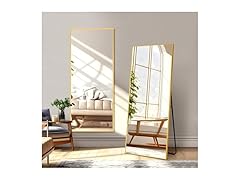 NicBex Gold Full Length Mirror, 56"x19"
