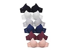 6Pk Womens Basic Plain Bras (Michelle)