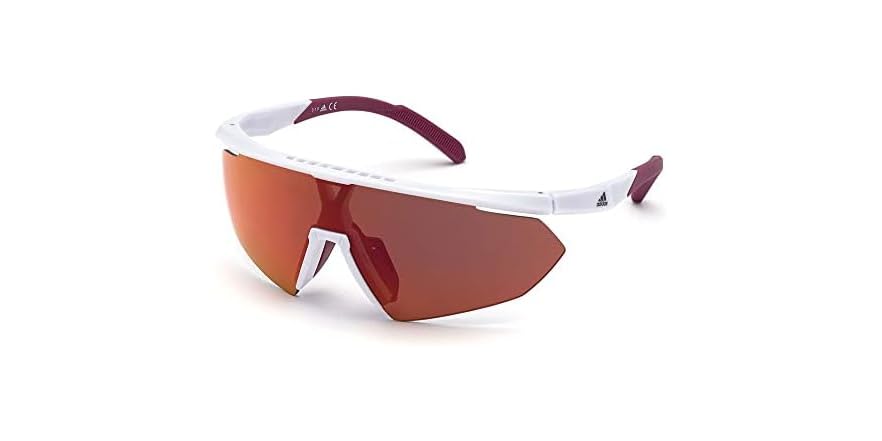 Adidas Unisex White Mirror Sunglasses