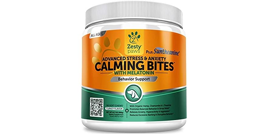 zesty paws calming bites overdose