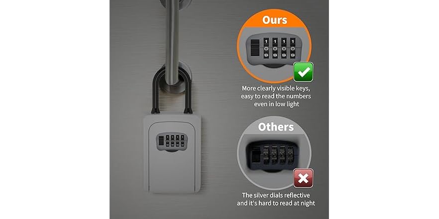 Portable Key Lock Box, 2 Pack
