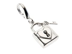 SS, Diamond, Lock And Key Charm