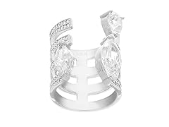 Sterling Silver Marquis Cubic Zirconia Open Ring- Pick Size