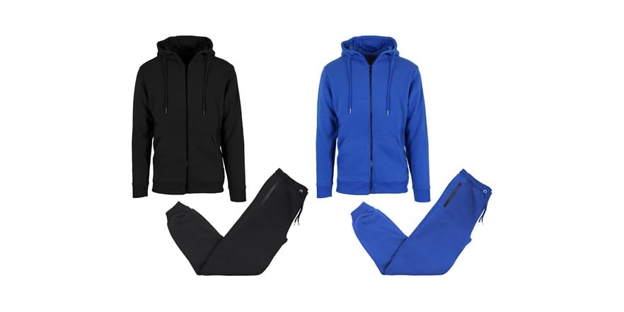 2 Piece Boys Blazing Black Hoodie Jogger Set main image 1