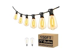 Brightever 150FT Outdoor String Lights