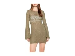 Forever 21  (XS) Sheer Crochet Mini Dress