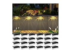 24 Pack Solar Step Lights (Warm White)