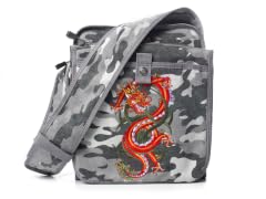 Grey Camo Messenger Bag