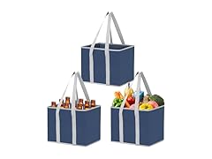 VENO SB-0002 3 Pack Reusable Grocery Bags