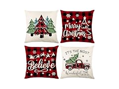 Meifannao Christmas Pillow Covers 18x18