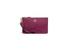 COACH Polished Pebble Leather Small Wristlet