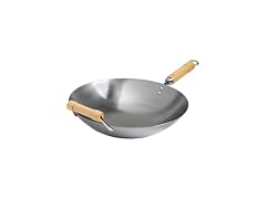 JOYCE CHEN Classic Series 14-Inch Round Bottom Carbon Steel Wok 