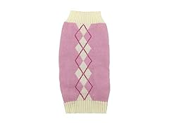 Alemon Argyle Knit Dog Sweater