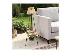 DJGIFI Solar Floor Lamp Plant Shelf