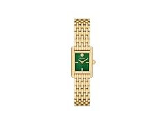 Tory Burch Women's Mini Eleanor Back/ Gold Watch