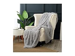 Reafort 60"x70" Luxury Shaggy Fur Throw