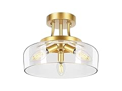 TOBUSA 3-Light Semi Flush Mount Light Fixture