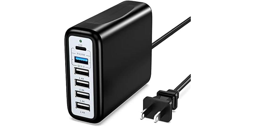 YCYD-LTC 6-Ports 100W USB-C Charging Station