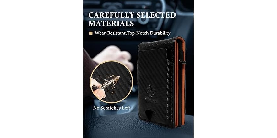 Smart Click Wallet Smart Wallet Slim Minimalist RFID 14 cards