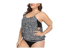 Daci (18 Plus) Women Plus Size Tankini Swimsuit Wh