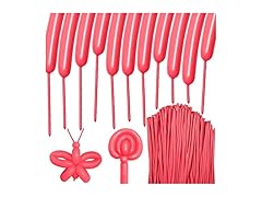 HYKJNBW 100Pcs Pastel Red 260 Balloons