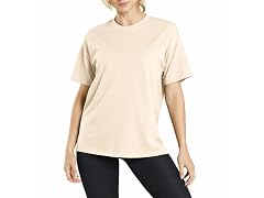 6Pk Womens S/S Loose Fit Crew Tee