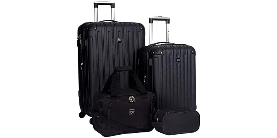 Travelers Club Midtown Hardside Luggage Travel, 4-Piece Set