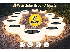Hakol 8 Pack Solar Ground Lights