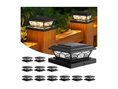Brightever Solar Post Cap Lights 12 Pack