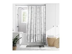 Zenna Home Medallion Waterproof PEVA Shower Curtain